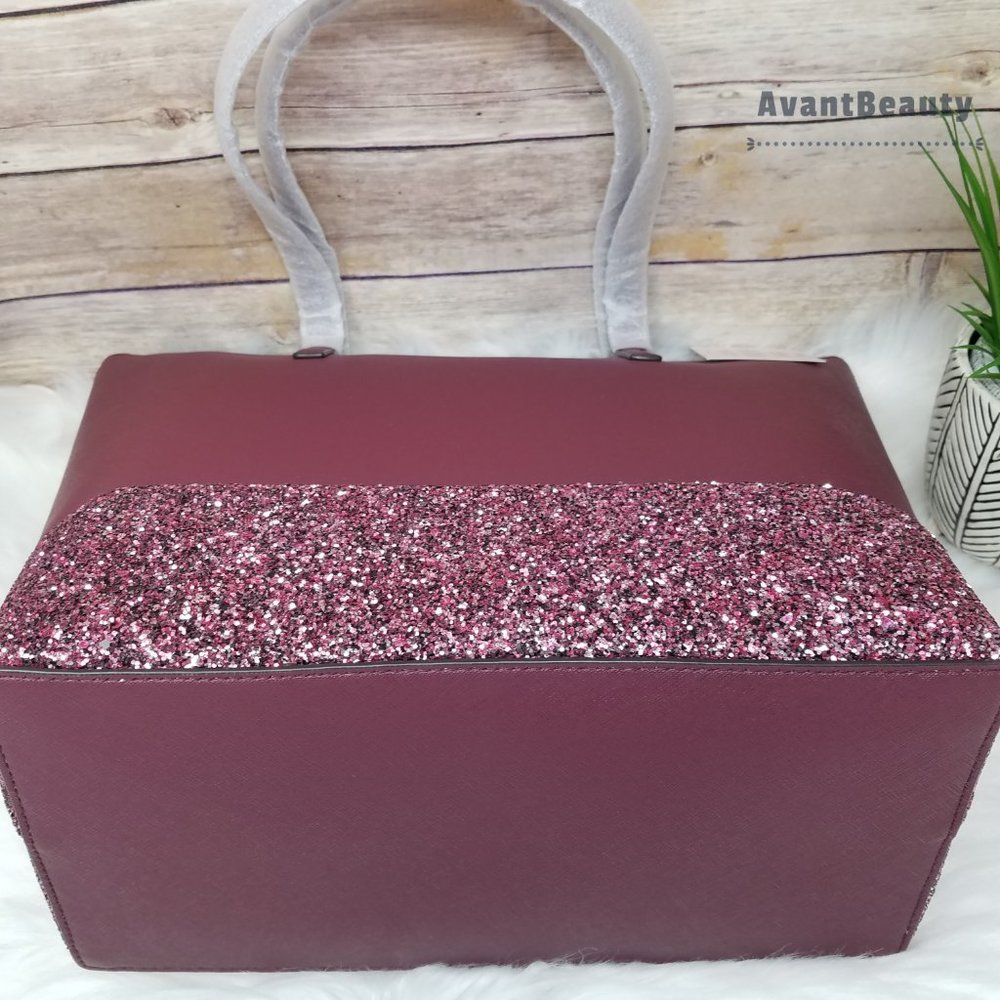 Kate Spade Penny Greta Court Cherrywood Tote New - Picture 13 of 15